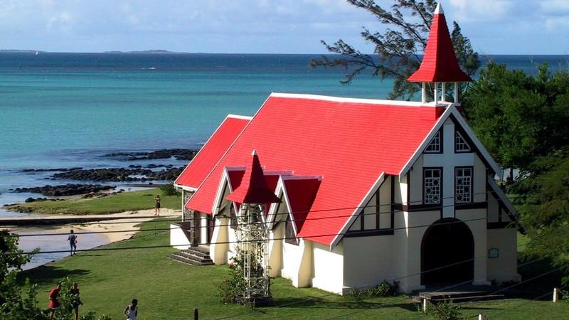 Red roof church